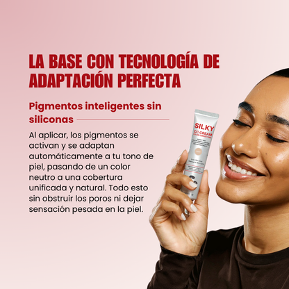 2x1 Silky Glow Magic Tone: A base que se adapta a você